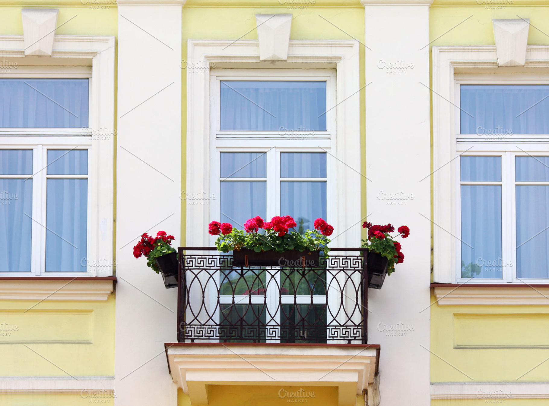 Balcony with flowers, an Architecture Photo by BOOCYS