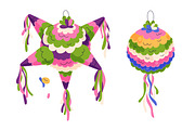 Pinata, Mexican holiday toys set, an Object Illustration by Good Studio (Thumbnail 3 of 7)