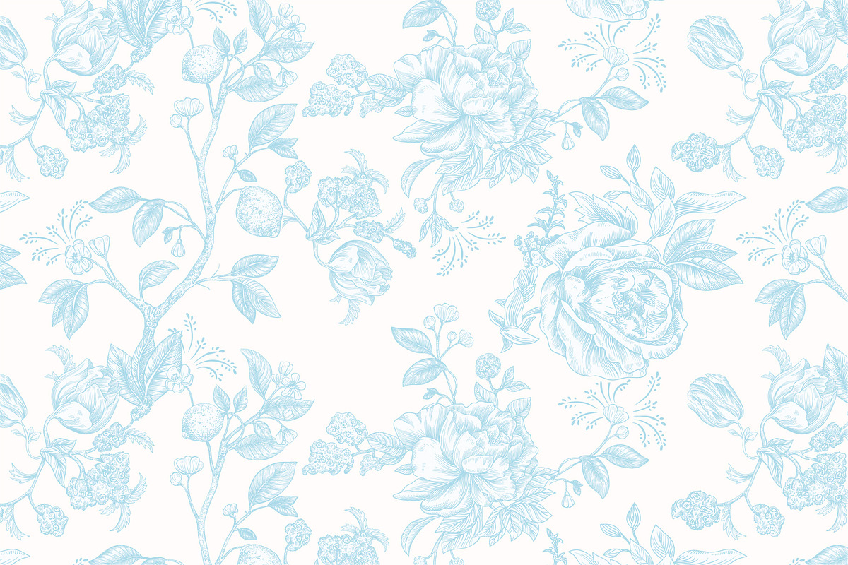 Seamless pattern with roses, a Pattern Graphic by Sunny_Lion