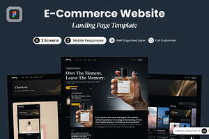 Aroma - E Commerce Website, a Landing Page Template by SLAB! Design