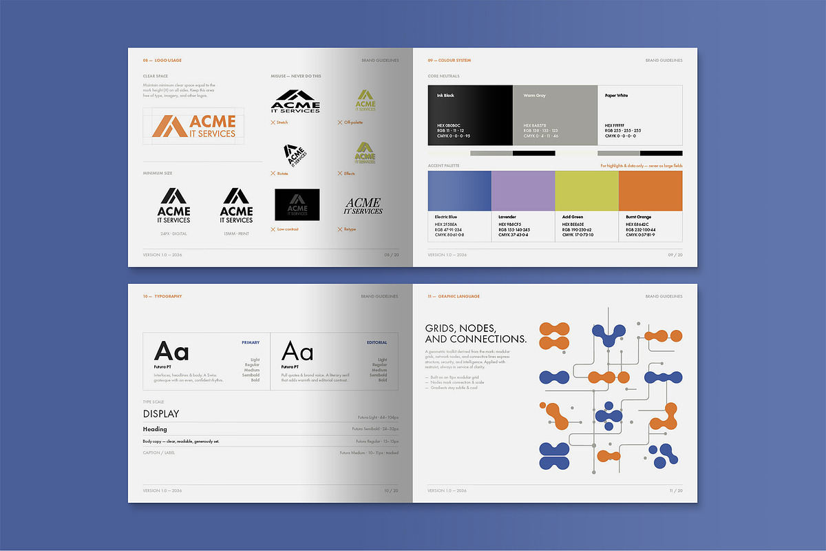 IT Brand Guidelines Template, a Brochure Template by BrandPacks (Photo 4 of 7)