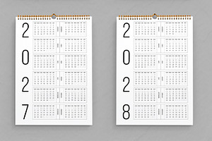 Wall Calendar Set 2024 To 2030