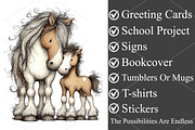 Whimsical Mother's Day Animals PNG, a Seasonal Illustration by Canvas Craft (Thumbnail 3 of 7)