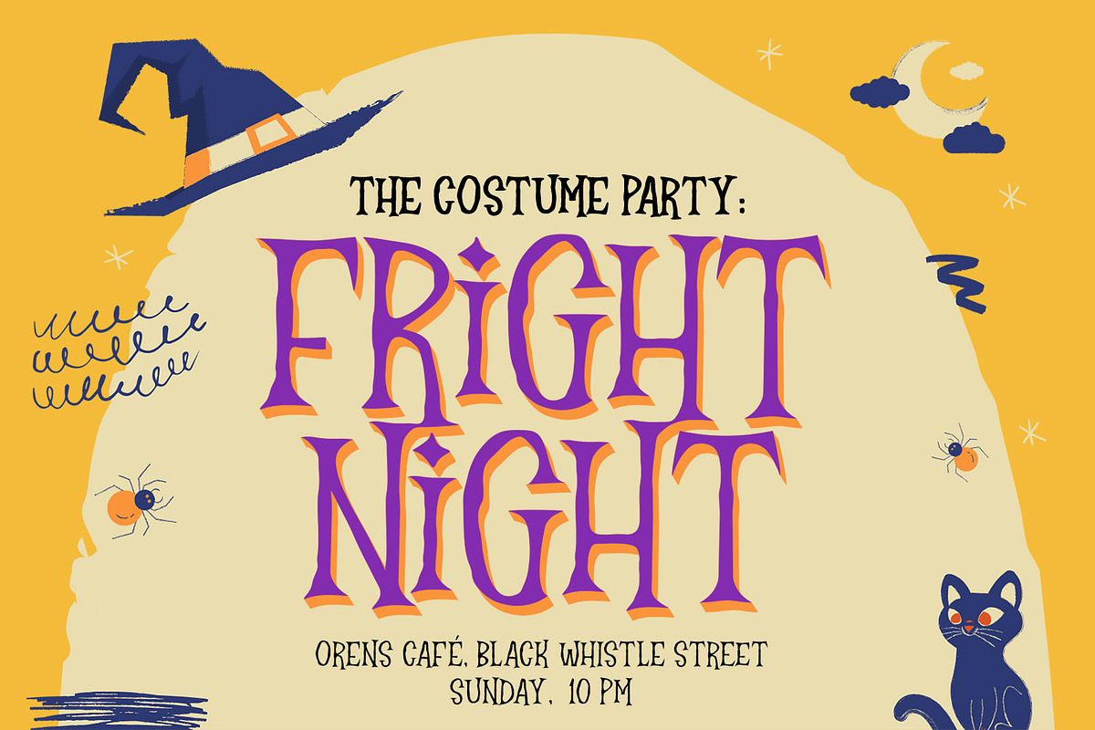 Mr. Halloween Font, a Blackletter Font by Orenari (Photo 4 of 11)