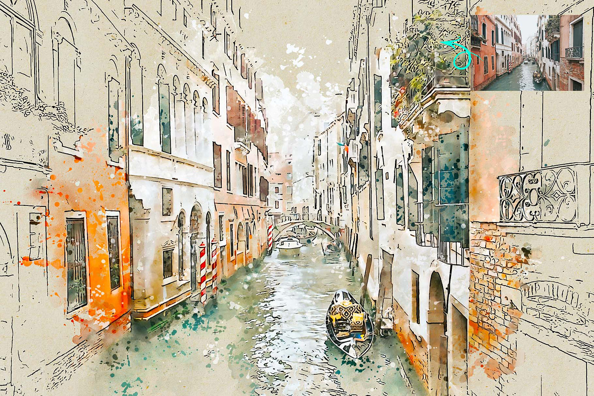 Urban Sketch Art Photoshop Action, an Action Add-On by MRI STUDIO (Photo 3 of 11)