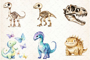Watercolor Paleontology Dinosaur, an Illustration by Watercolor design (Thumbnail 4 of 4)