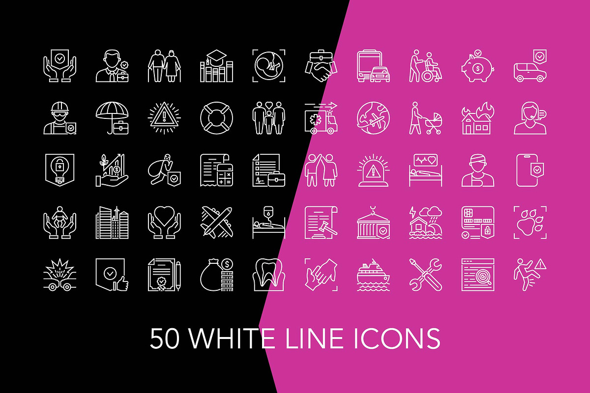 200 Insurance Vector Icon Set, an Icon by Genestro Shop (Photo 4 of 5)