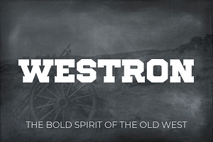 Westron Vintage Western Apparel Font