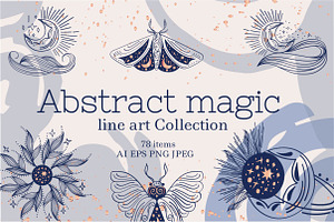 Abstract magic line art Collection