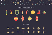 Christmas Graphic Vector Set, a Pattern Graphic by Deveze Art & Co (Thumbnail 2 of 10)