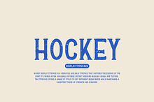 Hockey - Display Typeface