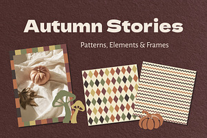 Autumn Patterns, Elements & Frames, a Pattern Graphic by Le.nart