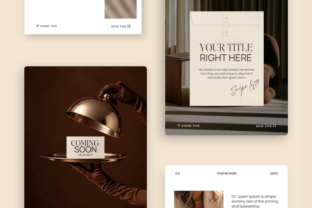 Chocolate Social Media Templates, a Social Media Template by JOA CREATIVE LAB (Photo 4 of 4)