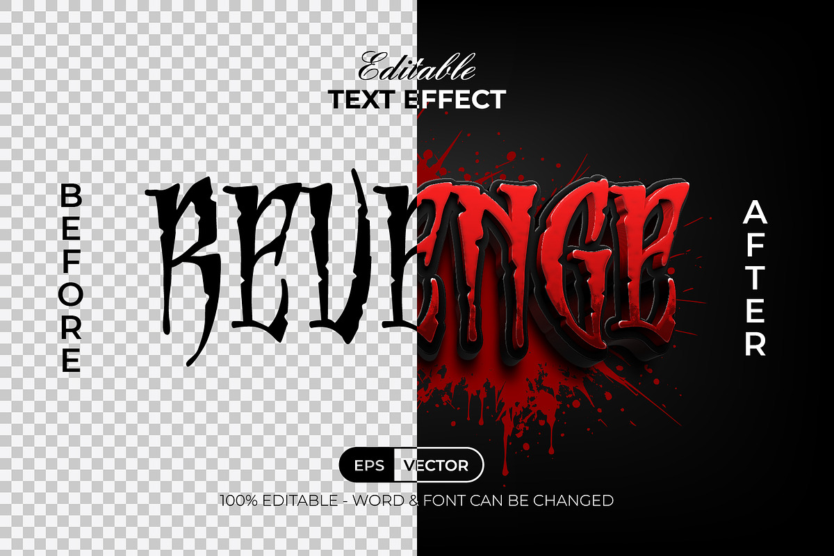 3D Text Effect Halloween Theme, a Layer Style Add-On by Mockmenot (Photo 3 of 3)