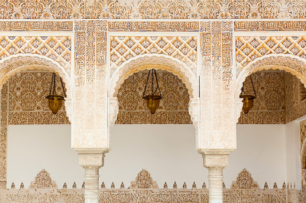 Moorish details in Alhambra,, an Architecture Photo by Photostock