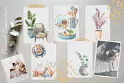 Cozy Home Watercolor Lifestyle Set, a Texture Illustration by Cat In Colour (Thumbnail 7 of 9)