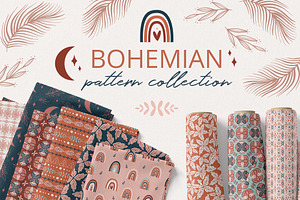Bohemian pattern collection, a Pattern Graphic by Cozy pattern shop