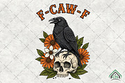 F-Caw-F Raven PNG, an Illustration by Craft Nest (Thumbnail 1 of 6)