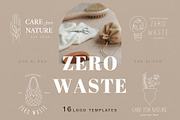 Eco Logo Templates - Zero Waste, a Branding & Logo Template by Katya_lu (Thumbnail 1 of 11)