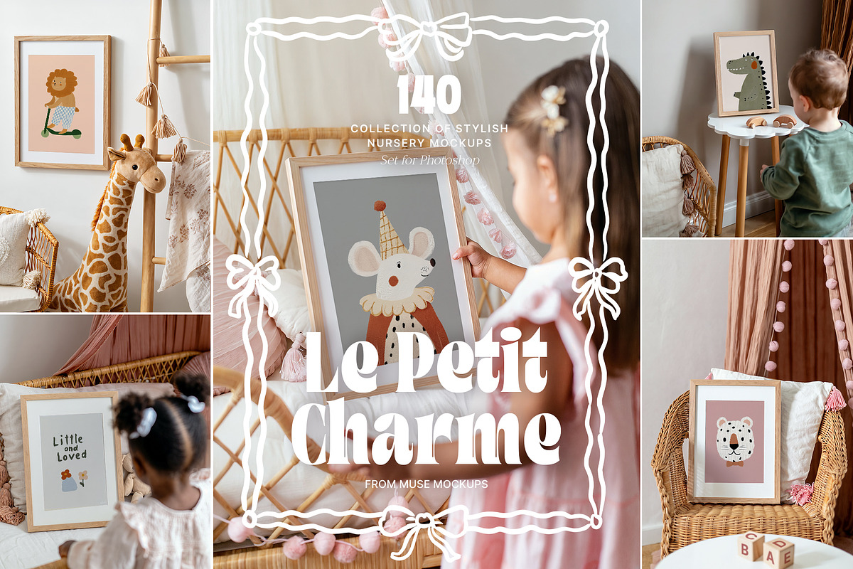 'Le Petit Charme' Kids Frames Mockup, a Household Mockup by Muse Mockups (Photo 1 of 18)