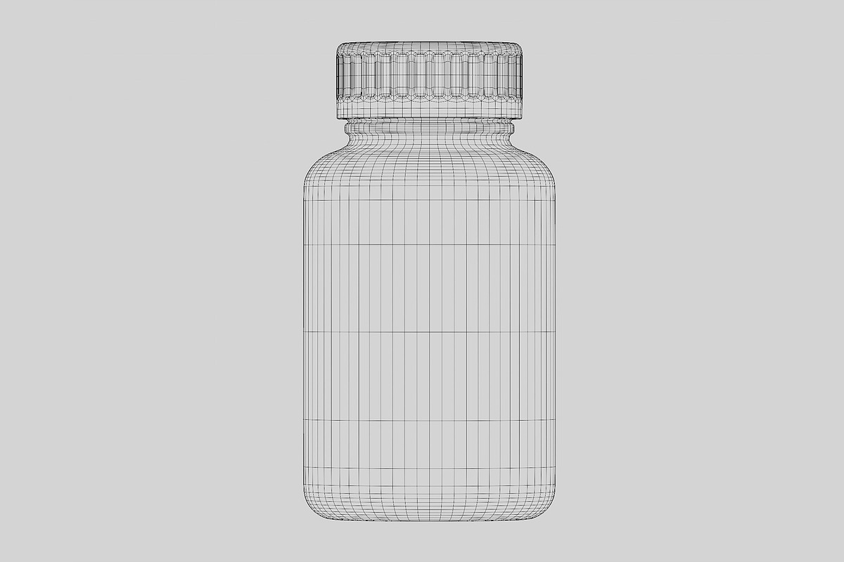 Supplement Bottle 3d model, an Object 3D Model by fahad121 (Photo 5 of 5)