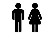 Man and woman icons, an Outline Icon by RODINA (Thumbnail 1 of 3)
