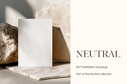 Minimal Stone Invitation Card Mockup, a Product Mockup by Serenefeeling (Thumbnail 1 of 6)