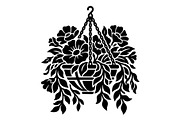 Hanging Plant Silhouette Bundle, an Object Graphic by hafijul (Thumbnail 3 of 4)