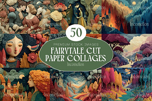 50 Fairytale Cut Paper Collages, a Person Illustration by Incomelion