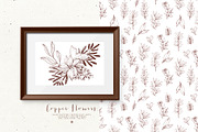 Copper Flowers with Alphabet, a Decorative Illustration by Bloomart Studio (Thumbnail 8 of 8)