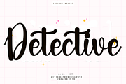 Detective, a Handwritten Font by FreshTypeINK (Thumbnail 1 of 7)