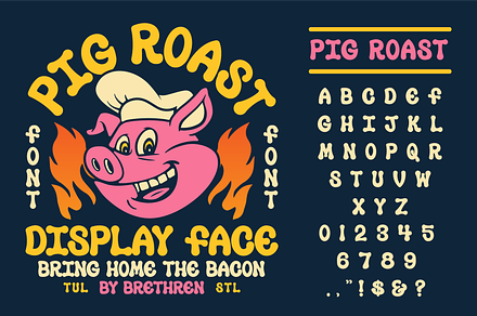 Pig Roast Display Font