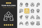 Team Building Icons, an Icon by Spacepixel Creative (Thumbnail 1 of 3)