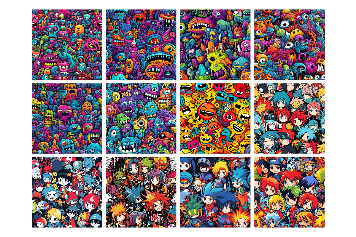 Abstract Graffiti Seamless Pattern, a Pattern Graphic by Forhadx5 (Photo 11 of 11)