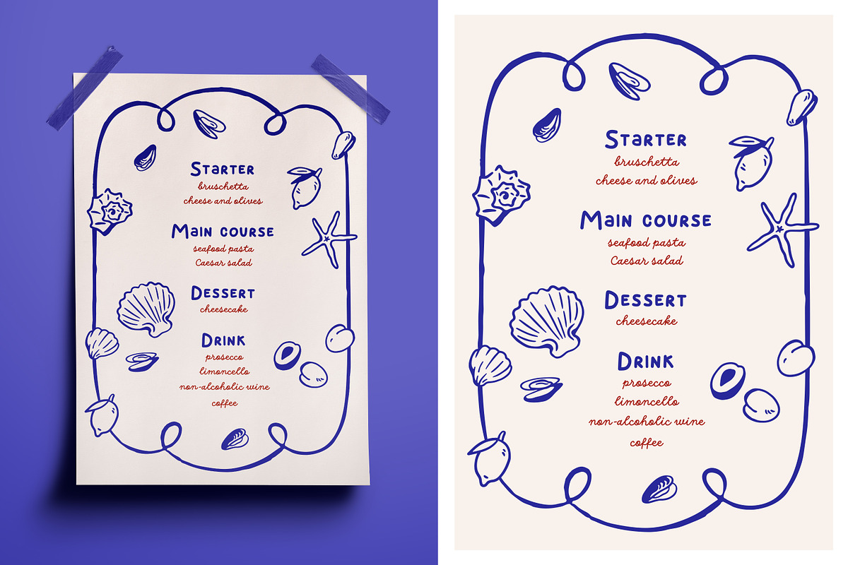 Italian restaurant, cafe menu design, an Illustration by Good Studio (Photo 3 of 5)