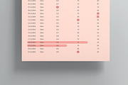 Blood Pressure Chart, a Stationery Template by MightyDesign (Thumbnail 3 of 8)