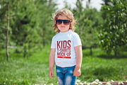 Kids T-Shirt Mock-Up Vol 1, a Shirt Mockup by Freeman Studio (Thumbnail 6 of 10)