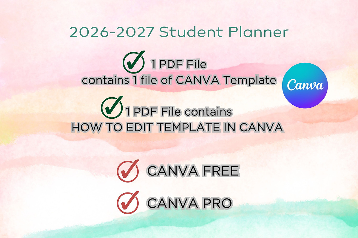2026-2027 Student Planner, a Print Template by Adalin Shop (Photo 13 of 13)