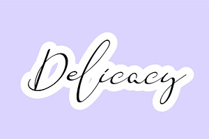 Delicacy - Handwritten Font