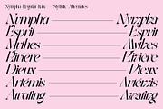 Nympha Luxurious Font, a Font by Lacre Type Foundry (Thumbnail 21 of 22)