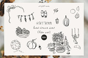 AUTUMN Hand-Drawn Line Art Icons, a Decorative Illustration by Lana Elanor (Thumbnail 1 of 9)