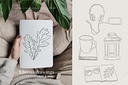 Cozy day.  Female line art, a Graphic by heyXeni (Thumbnail 9 of 9)