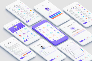 Job Portal Mobile App UI, an App Template by RiveupDigital