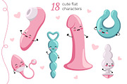 Sex Toys Characters 18+, an Object Illustration by Panna Limon Store (Thumbnail 2 of 7)