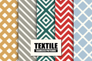 Color fabric seamless patterns