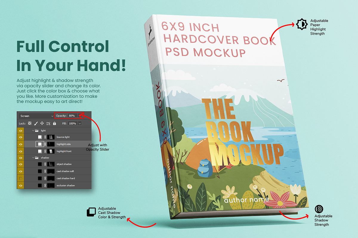 Hardcover Book 6x9 Inch Mockup Set, a Books & Magazine Mockup by Remnand Studio (Photo 5 of 11)