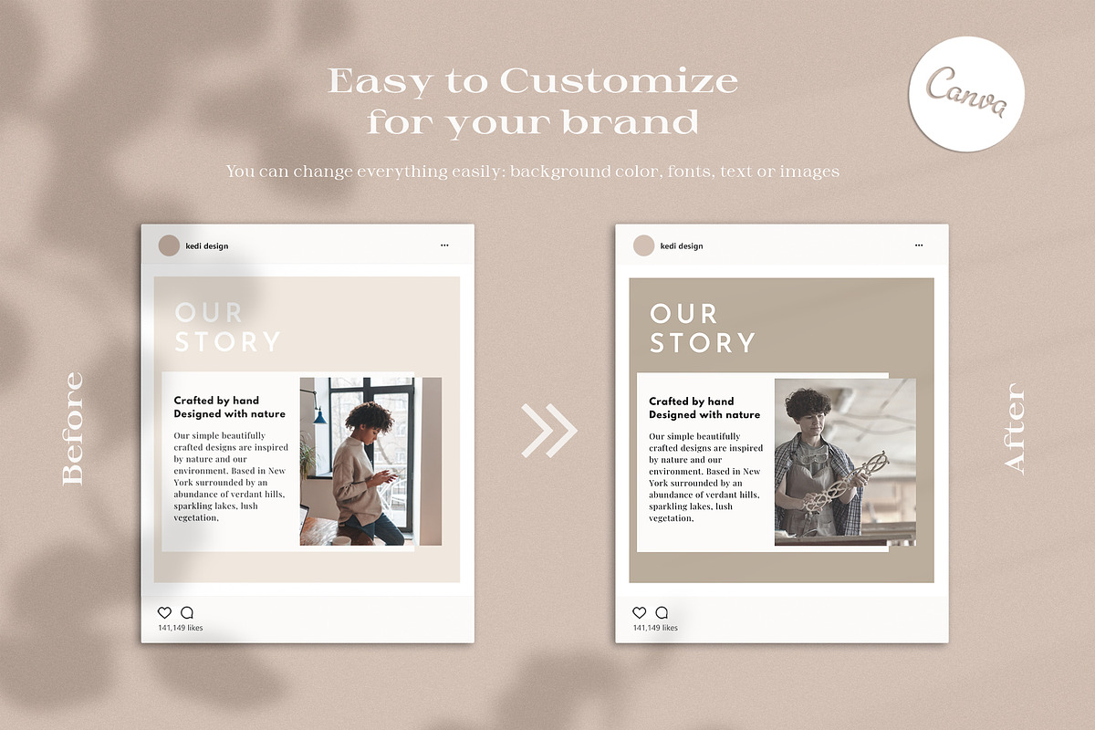 Minimalist Social Media Pack | CANVA, a Social Media Template by Lyrata Studio (Photo 7 of 15)