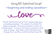 KG Satisfied Script, a Script Font by Kimberly Geswein Fonts (Thumbnail 2 of 4)