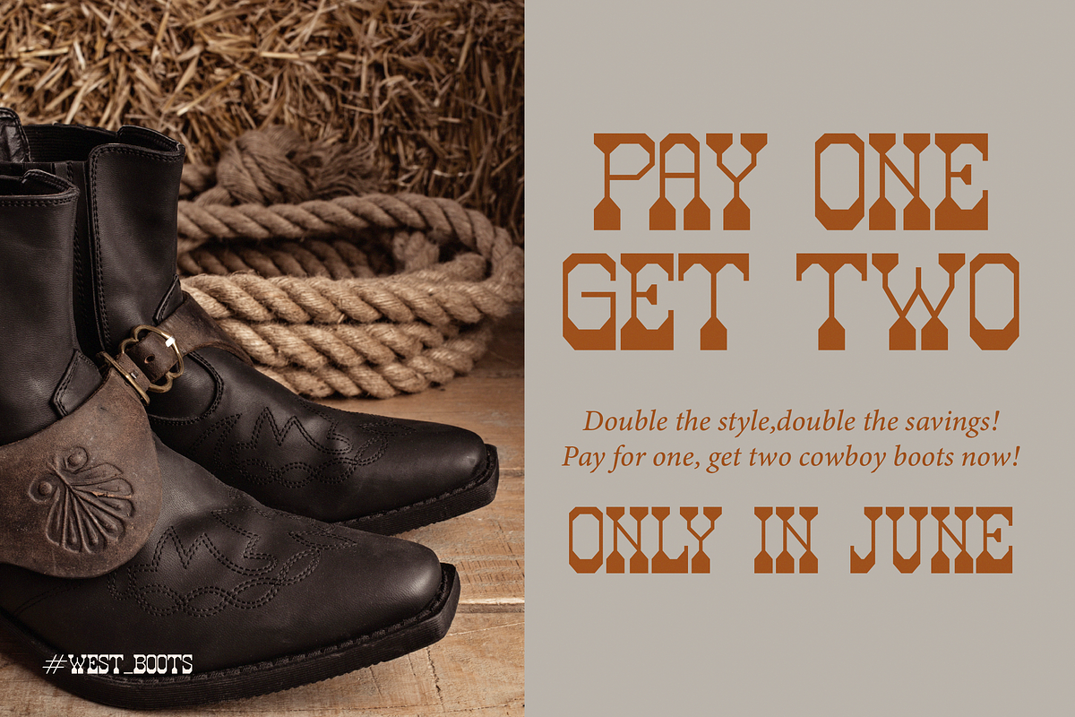 The Gasone | Western Slab Serif, a Slab Serif Font by Denustudios (Photo 4 of 15)