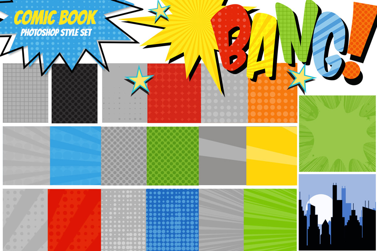 Comic Book Layer Styles +Bonus